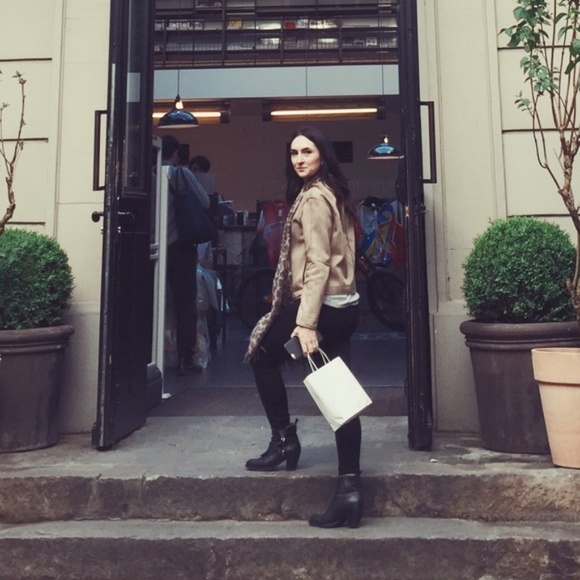 ZARA BASIC Suede Effect Jacket Size S - 36 - Picture 3 of 8